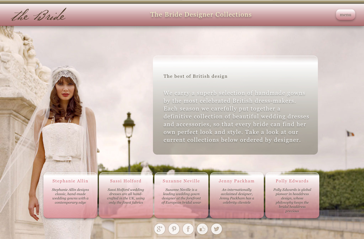 Website for iPad designed by Nick Herbert Associates St Albans