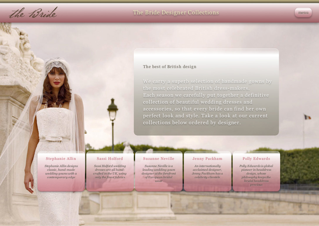 Website for iPad designed by Nick Herbert Associates St Albans